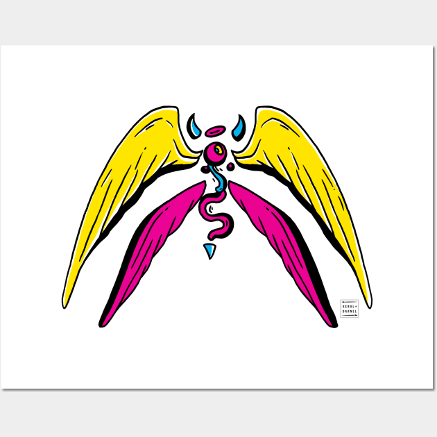 CMYK Angel Eye Wall Art by kenallouis